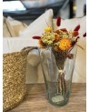 Vase Beldi, verre soufflé H29 transparent | MarrakechDeco