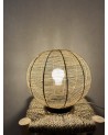 Luminaire en raphia naturel boule. Artisanale | Marrakech deco