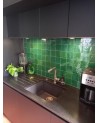 Carreau de zellige émaillé, couleur vert impérial | Marrakech deco