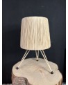 Lampe à poser en raphia sur pieds |MarrakechDeco