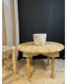 Table basse bois traditionnelle beldi, artisanat Maroc | Marrakech deco