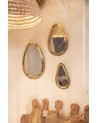 Miroir en laiton doré en forme ovale | Marrakech Deco