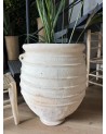 Jarre en terre cuite blanchie |MarrakechDeco
