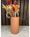 Vase en terre cuite forme cylindrique