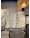 Tapis en laine beni ouarain, motif pois noirs | Marrakech deco