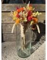 Vase Beldi, verre soufflé H35 transparent | MarrakechDeco