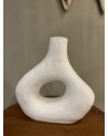 Vase émaillé blanc | MarrakechDeco
