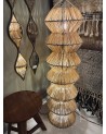 Lampadaire pipa en raphia